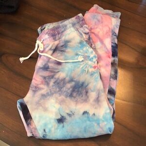 Lit 26 Elastic pull tie waist with pockets high waist joggers or sleep pants